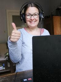 Kathrin Steinke Video-Chat per Skype