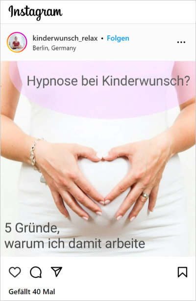 Infos zur Hypnose und viele weitere Kinderwunsch-Tipps